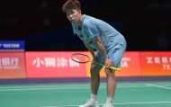 （体育）羽毛球——亚锦赛：翁泓阳无缘男单四强