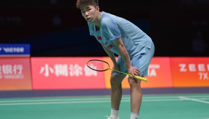 （体育）羽毛球——亚锦赛：翁泓阳无缘男单四强
