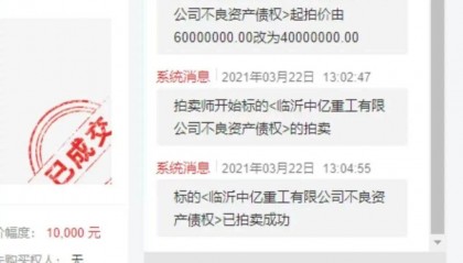 山东临沂通报“法院干警配偶低价拍得银行六千万债权”：成立联合调查组，将严肃处理