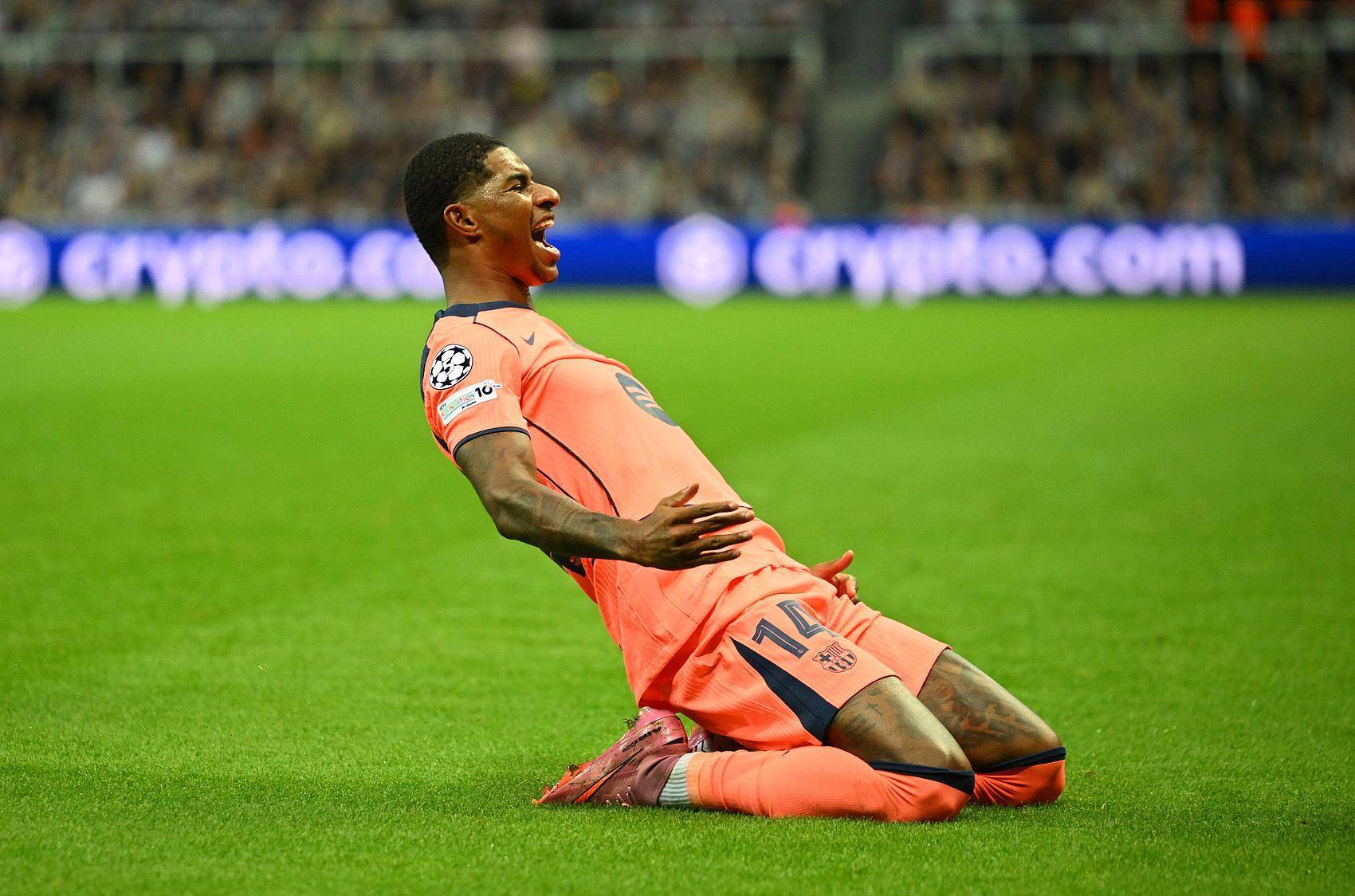 【欧冠】拉什福德双响,巴萨客场险胜纽卡斯尔