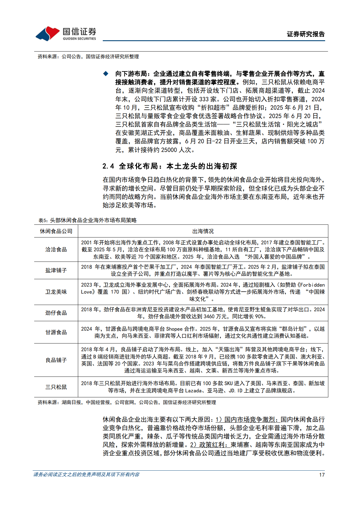 休闲食品行业专题报告之一：大浪淘沙，沉者为金-国信证券